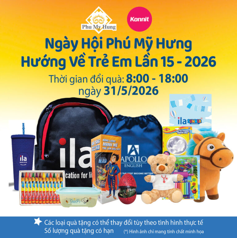 Hơn 15.000 phần quà dành tặng thiếu nhi tham gia Ngày hội Phú Mỹ Hưng Hướng về trẻ em 2026
